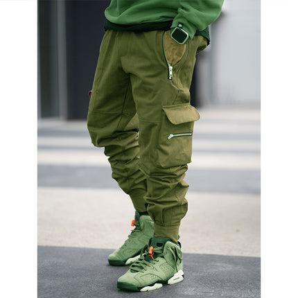 Wholesale Men's Autumn Outdoor Loose Large Size Bound Feet Casual Pants