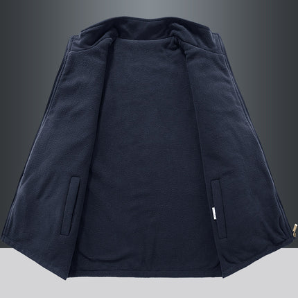 Wholesale Men's Fall Winter Outdoor Sport Fleece Reversible Vest