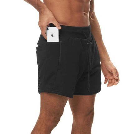 Wholesale Men's Summer Beach Quick Dry Sports Gym Five Point Shorts