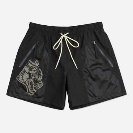 Pantalones cortos deportivos de malla casual transpirables de secado rápido para hombres