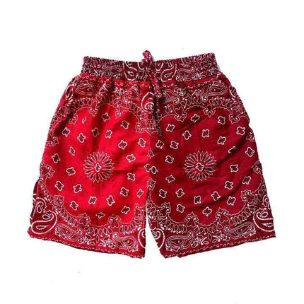 Wholesale Men's Summer Floral Straight Loose Beach Three-point Shorts