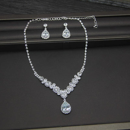 Wholesale Women's Necklace Earring Set Dinner Party Jewelry