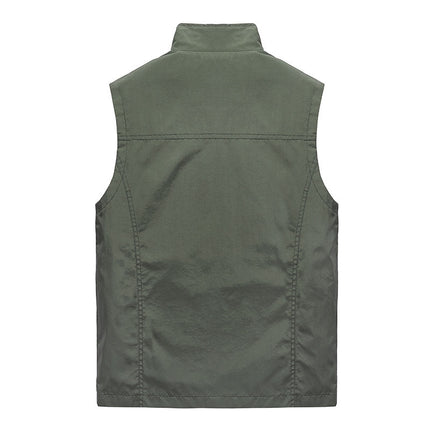 Wholesale Men's Spring Summer Stand Collar Large Size Quick-drying Vest