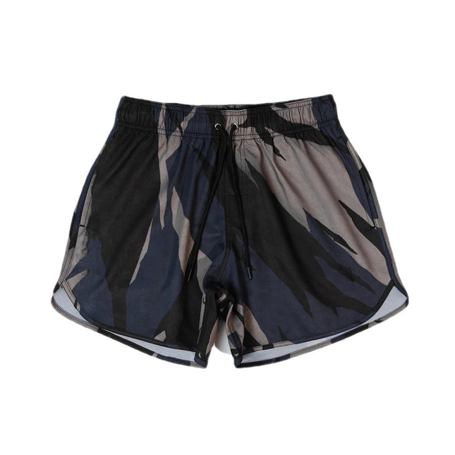 Pantalones cortos de cinco puntos de camuflaje para correr en el gimnasio deportivo para hombres