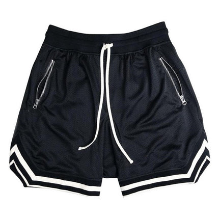 Pantalones cortos de cinco puntos transpirables para correr de malla fina de verano