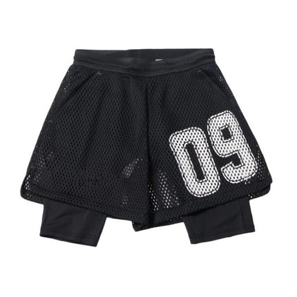 Wholesale Men's Summer Double Fake Two-Piece Sports Fitness Speed Shorts