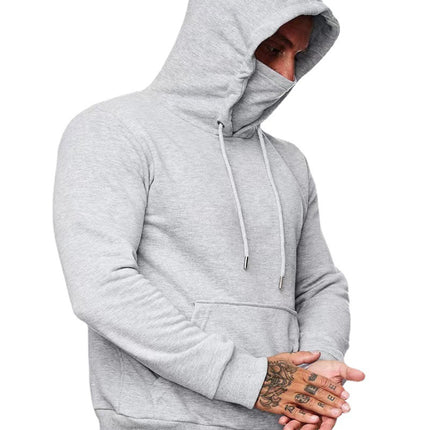 Men's Sportswear Hooded Hoodies Long Sleeve Hoodie Mask