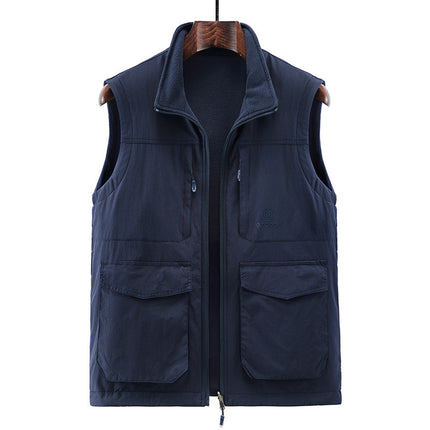 Wholesale Men's Autumn Winter Double-sided Quick-drying Fleece Vest