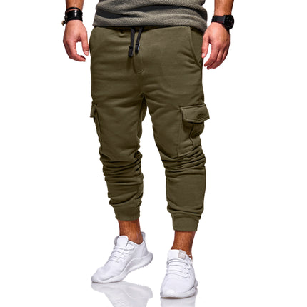 Herren Casual Fashion Tether Elastic Multi-Pocket Sporthose
