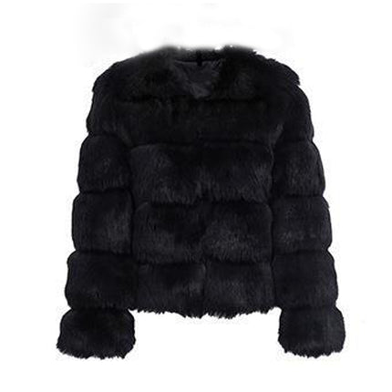 Wholesale Ladies Fashion Warm Slim Fox Fur Faux Coat