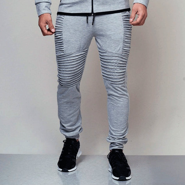 Wholesale Men‘s Autumn Winter Casual Sports Striped Fitness Joggers