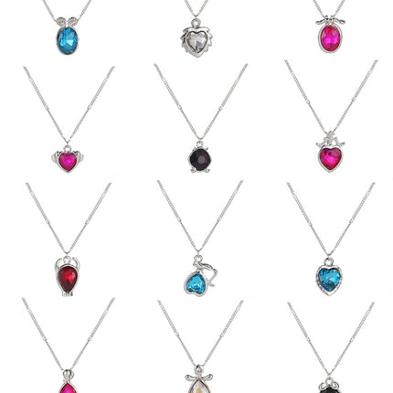 Wholesale Fashion Simple Zodiac Crystal Pendant Clavicle Chain
