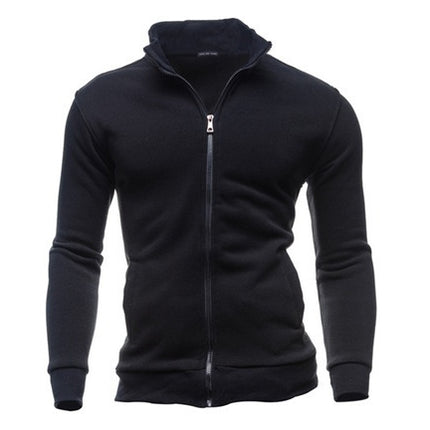 Wholesale Men's Sports Stand Collar Cardigan Zipper Hoodies Jacket