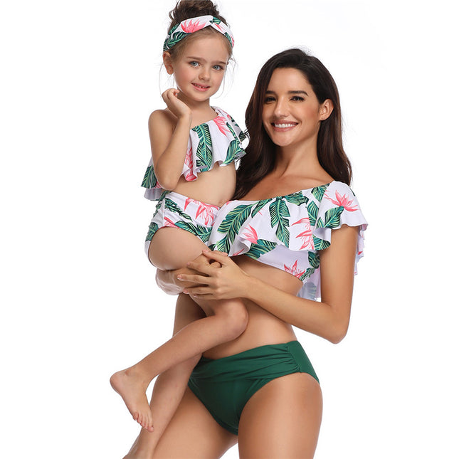 Bikini entre padres e hijos, traje de baño volador para madre e hija