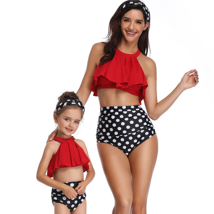 Wholesale Parent-child Mother-Daughter Flying Two-piece Swimwear