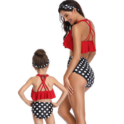 Wholesale Parent-child Mother-Daughter Flying Two-piece Swimwear