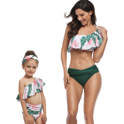 Eltern-Kind-Bikini, fliegende Mutter-Tochter-Badebekleidung