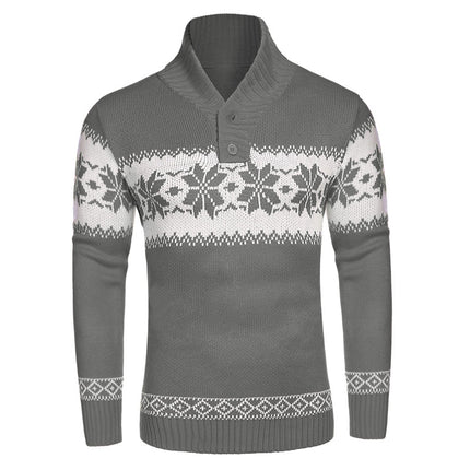 Wholesale Men's Fall Winter Pullovers Long Sleeve Christmas Sweaters