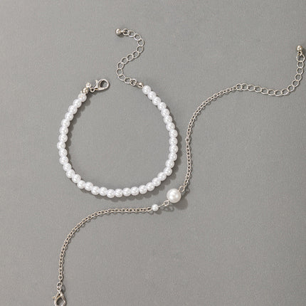 Perlen-Armband-Set aus zwei geometrischen Kettenarmband-Sets