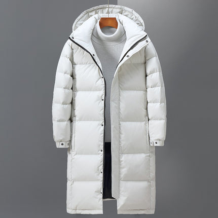 Wholesale Men's Long Winter Hooded Down Jacket Coat