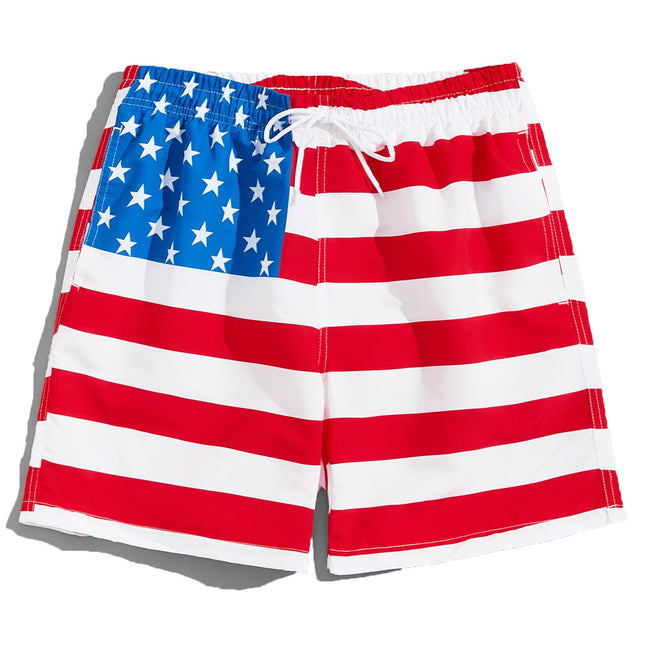 American Flag Badehose Lässige Strandshorts für Herren