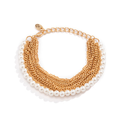 Wholesale Imitation Pearl Beaded Multilayer Bracelet