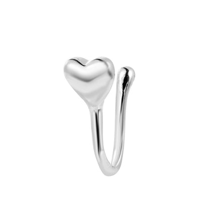 Wholesale U Shaped Leaves Heart Nose Studs Nose Ring
