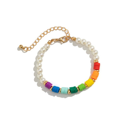 Colorful Pearl Necklace Shell Pendant Clavicle Necklace