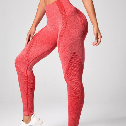 Pantalones de yoga deportivos para correr de cintura alta sin costuras para mujer