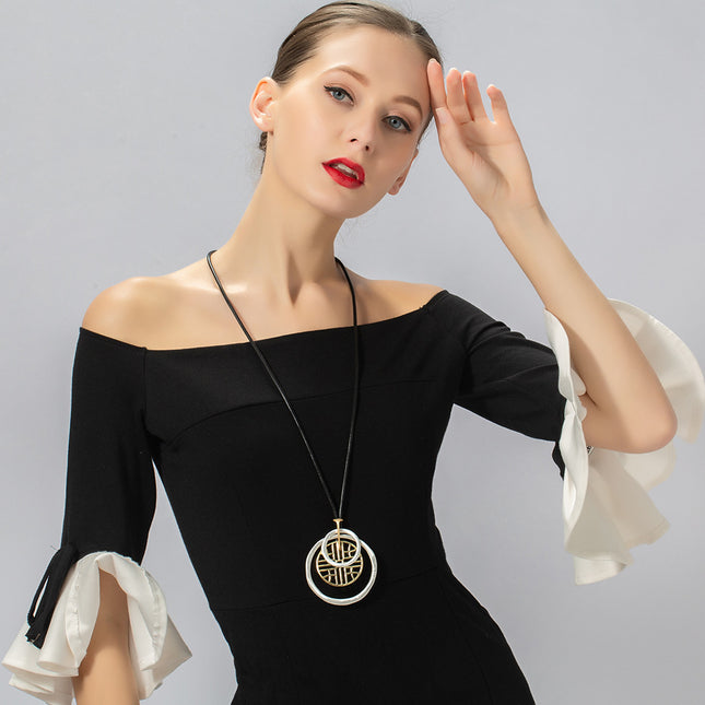 Wholesale Women's Original Fashion Simple Round Necklace