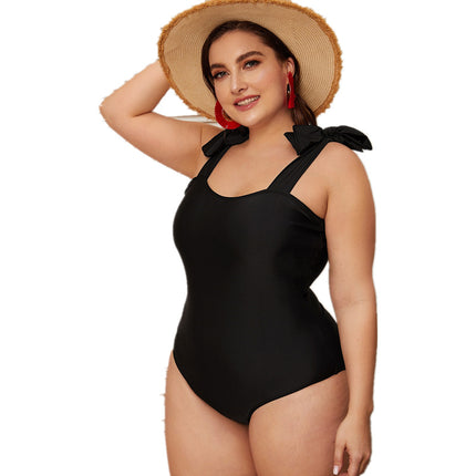Bikini-Badeanzug mit Schleife für Damen in Übergröße