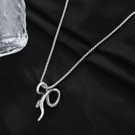 Winding Snake Statement Necklace Pendant Snake Chain