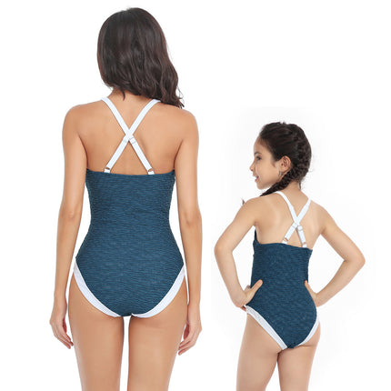 Parent-child Fashion One-Piece Swimwear