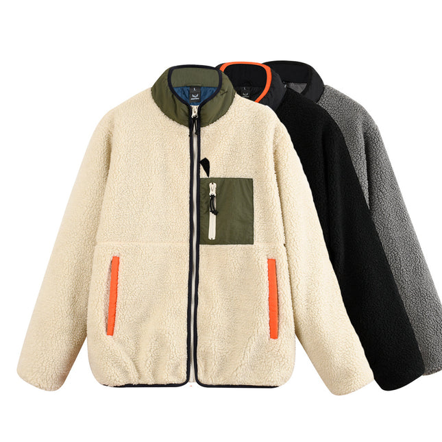 Wholesale Men's Autumn Winter Jacket Sherpa Coat Thick Coat