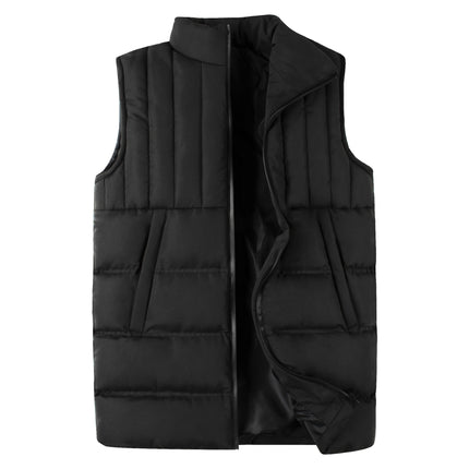 Wholesale Men's Spring and Autumn Black Padded Vest