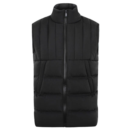 Wholesale Men's Spring and Autumn Black Padded Vest