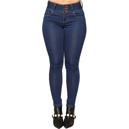 Wholesale Women's Spring Hip Lifting Slim Wide Waist Skinny Jeans