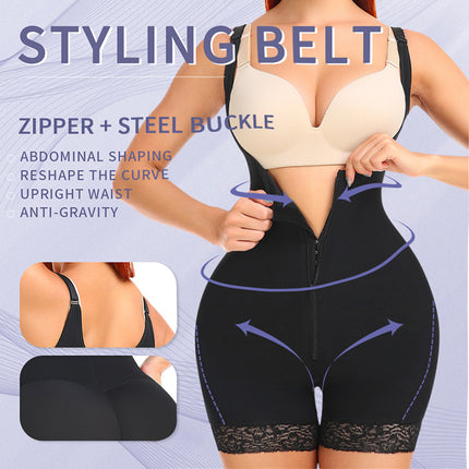 Wholesale Ladies Open File Design Front Center Zipper Inner Breast Shapewear