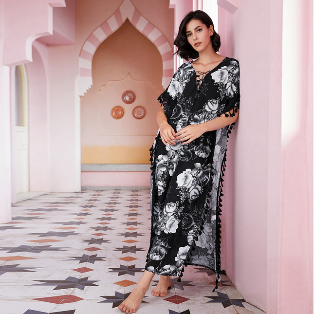 Ropa de casa musulmana Pijamas Bata informal Swing Dubai Oriente Medio Bata Homewear
