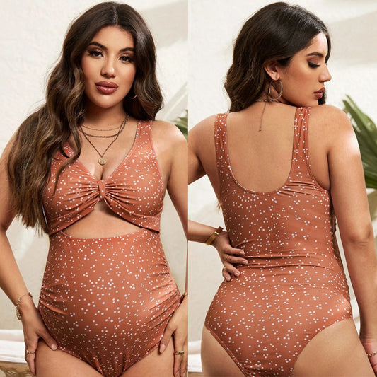 Wholesale Maternity One Piece Swimsuit Green Sexy Beach Swimsuit