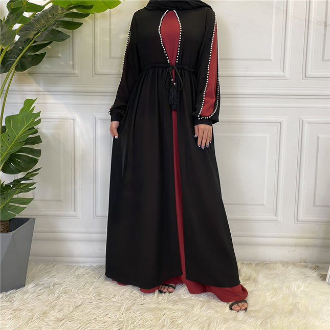 Las señoras al por mayor falsifican el vestido de Oriente Medio de manga larga de dos piezas