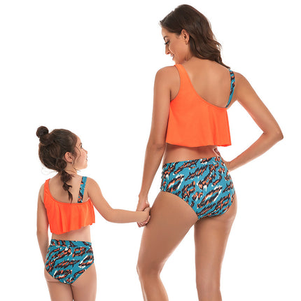 Parent-child Fashion Tankini Split Swimsuit