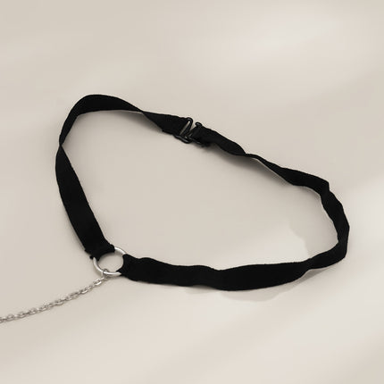 Sexy Elastic Belt Neck Chain Waist Chain Simple H-Chain Clothing