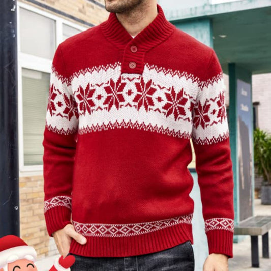 Wholesale Men's Fall Winter Pullovers Long Sleeve Christmas Sweaters
