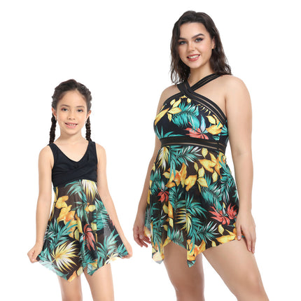 Mother and Daughter Plus Size Swimsuit Parent-child Swimwear