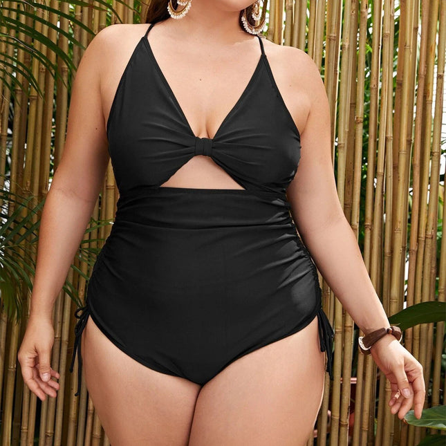 Wholesale Women's Bikini Ruched Oversized One-Piece Swimsuit