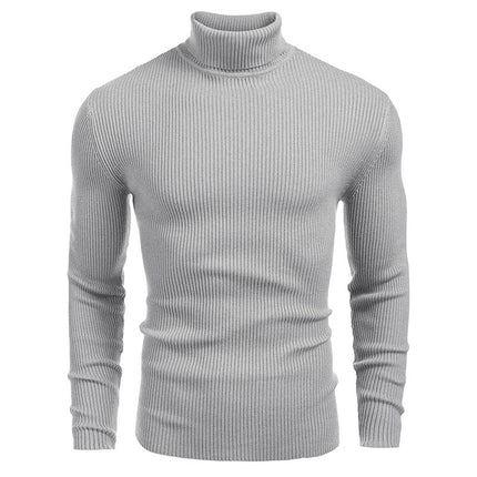 Wholesale Men's Turtleneck Fall Winter Long Sleeve Pullover Sweater
