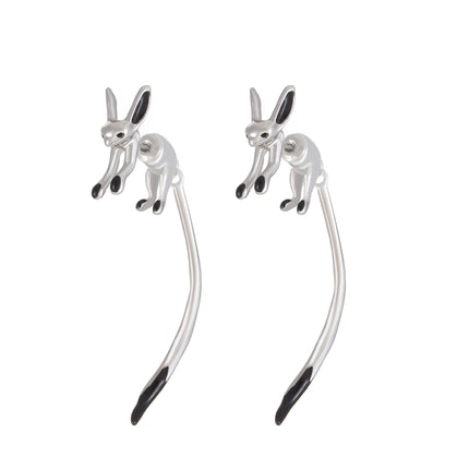 Wholesale Fashion Creative Stud  Long Tail Fox Earrings