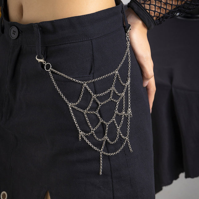 Cadena de ropa de cuerpo de pantalón de tela de araña de moda al por mayor