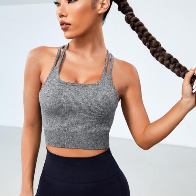 Wholesale Women's Sports Running Fitness Yoga Stretch Bra Vest